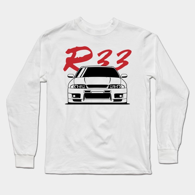 Skyline GTR R33 Long Sleeve T-Shirt by Markaryan